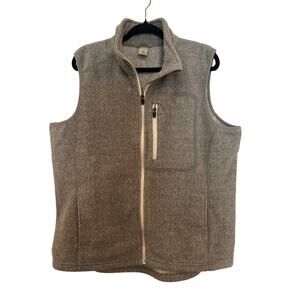 Duluth Trading gray full zip vest with pockets, Size XL